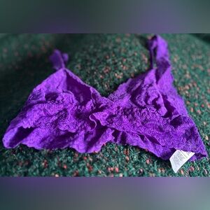 ‼️RARE‼️🎸HANKY PANKY🎸🔥NWT🔥Lace Bralette—S